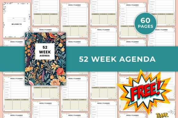 52 Week Agenda Canva KDP Interiors