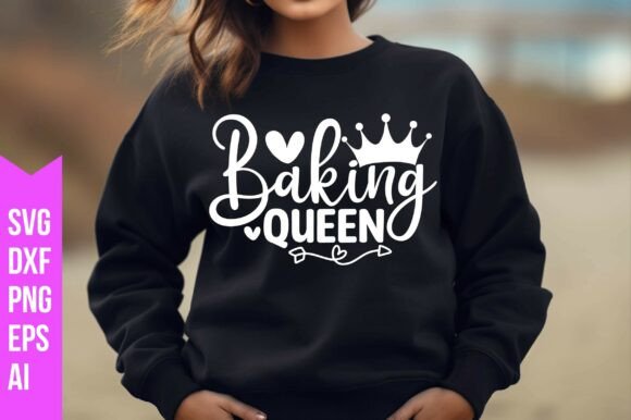 Baking Queen SVG: A Versatile Digital Design for Crafters and Small Business Owners
