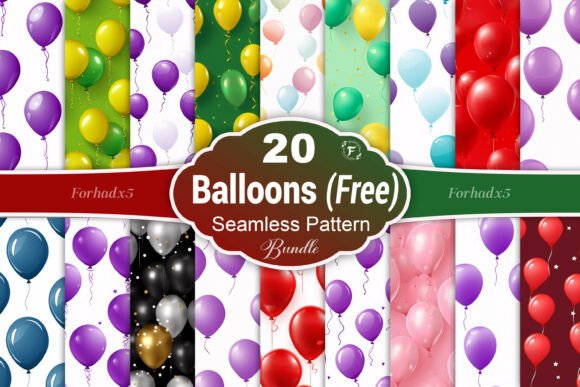 Balloons Seamless Pattern