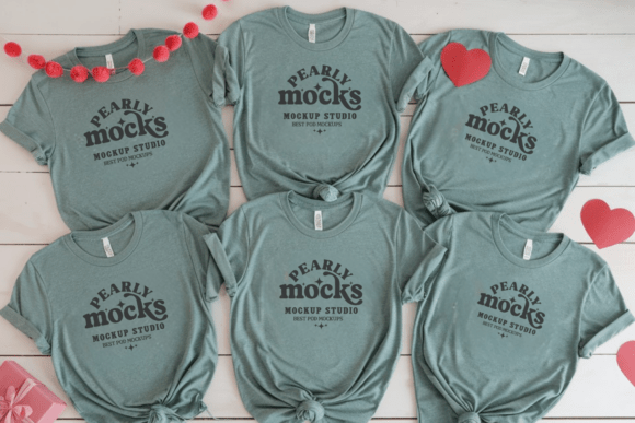 C1717 Valentine Group T-shirt Mockup