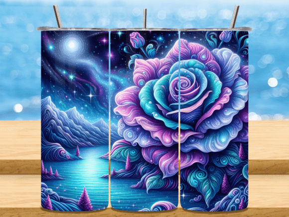 Celestial Landscape Giant Tumbler Wrap: Where Sublimation Design Meets Modern Creative Demand
