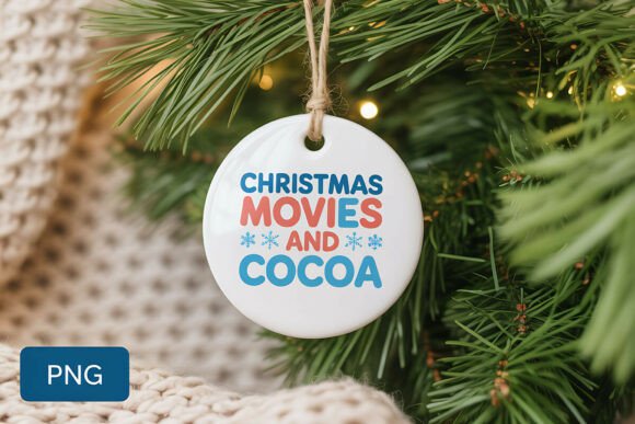 Christmas Movies and Cocoa PNG: A Cozy Digital Design for Real-Life Creativity