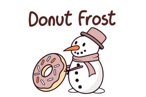 Donut Frost Christmas PNG