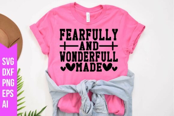 Fearfully and Wonderfully Made SVG: A Versatile Digital Design for Crafters, Makers, and Faith-Based Creators