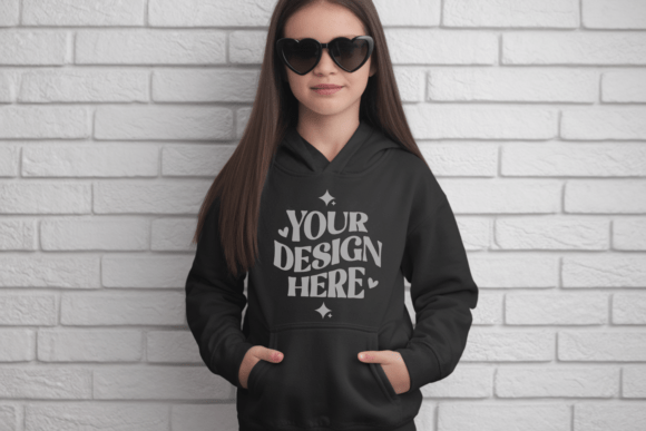 Gildan 18500B Hoodie Valentine Mockup 21