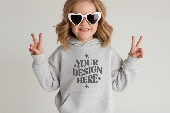 Gildan 18500B Kids Hoodie Mockup: Realistic, Ready-to-Use Visuals for Designers & Brands