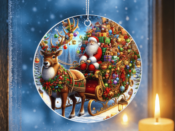 Jolly Santa Loaded Sleigh Ornament PNG: A Practical Guide for Crafters and Sublimation Users