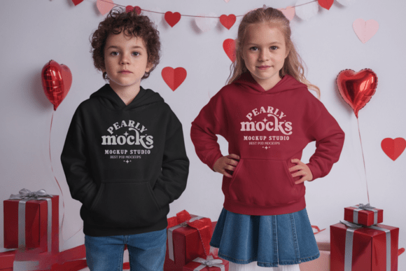 Kid's Valentine's Day Shirt Mockup 51