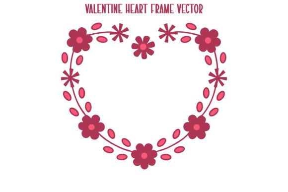 Love Floral Frame Vector Illustration