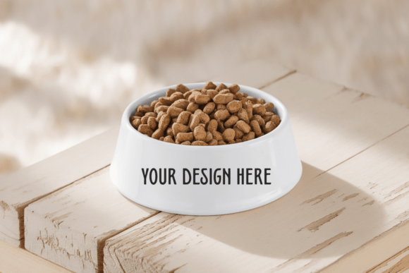 Pet Bowl Mockup: Cat Dog Bowl Mockup 35