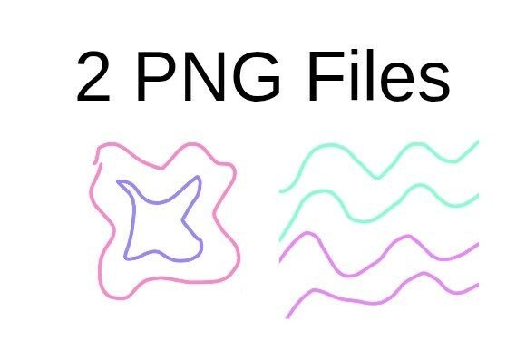 Pink Blue Green Spanish Border PNG