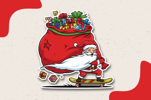 Santa Skateboard Sticker SVG: A Practical, Versatile Holiday Design Asset