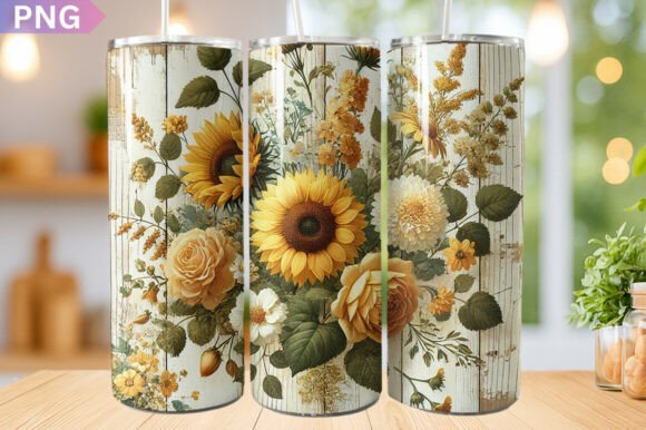 Sunflower Tumbler Wrap 20oz