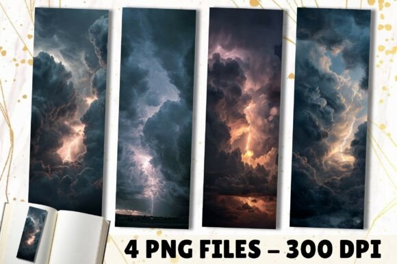 Thunderstorm Clouds Lightning Bookmark