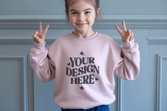 Valentine Gildan 18000B Kids Mockup 40