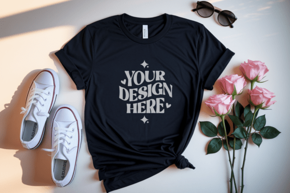 Valentine’s Day Flat Lay Shirt Mockup 25
