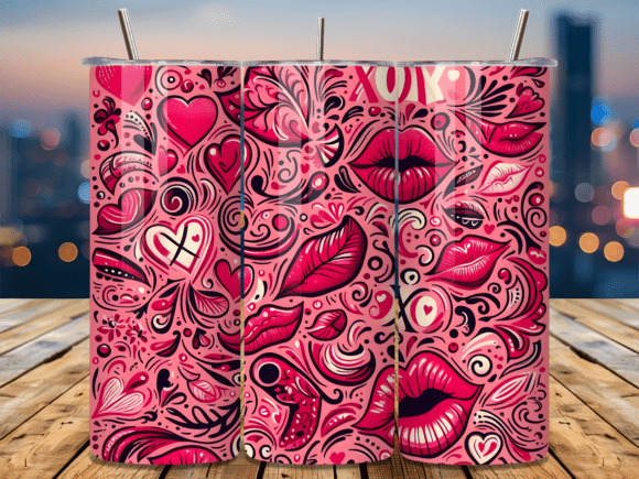 Valentine’s XOXO Swirl Lips Tumbler Wrap: A Strategic Creative Asset for Modern Makers